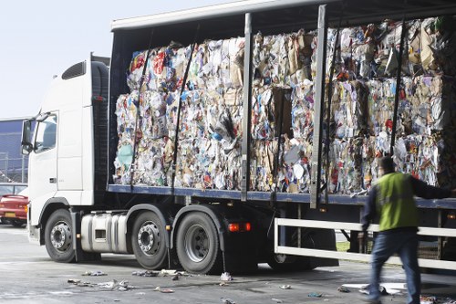Furniture being collected for disposal in Teddington